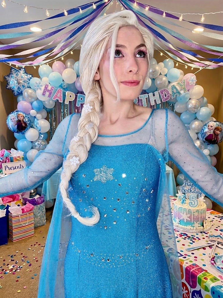 Princess party entertainer Elsa in Chiswick London